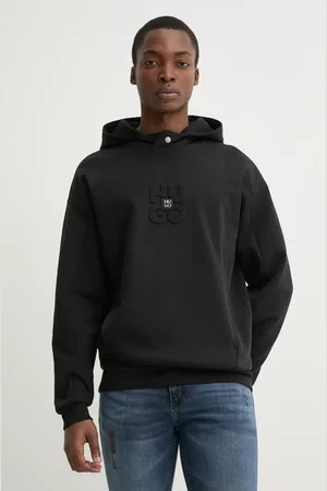 HUGO BOSS Mikina pánská, barva, s aplikací, 50530191