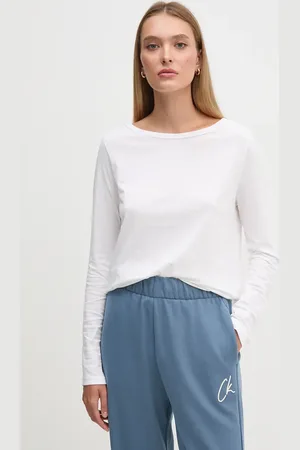 Benetton Bavlněné tričko s dlouhým rukávem barva, 3096D102Q