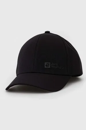 Jack Wolfskin Kšiltovka Summer Storm Xt černá barva, hladká