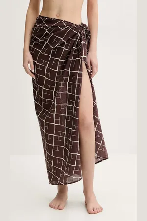 Abercrombie & Fitch Bavlněné pareo barva, KI111-5075