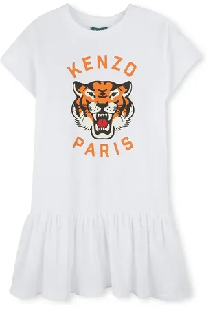 Kenzo Dětské bavlněné šaty barva, mini, K61025
