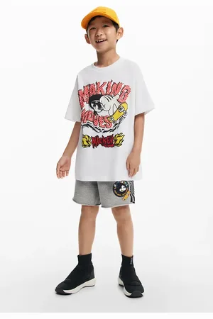 Desigual Dětské bavlněné tričko x Disney barva, s potiskem, 25SBTK14