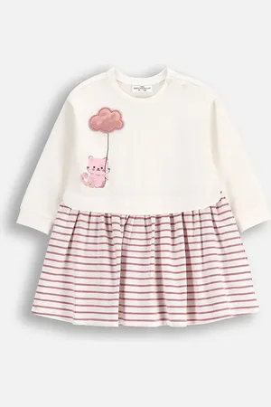 COCCODRILLO Kojenecké šaty barva, mini, áčková, DREAM DIARIES GIRL NEWBORN
