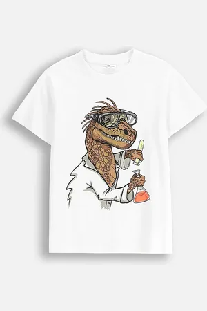 COCCODRILLO Dětské bavlněné tričko barva, s potiskem, EVERYDAY BOY