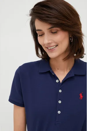 Ralph Lauren Polo tričko Ralph Lauren tmavomodrá barva, s límečkem, 211870245002