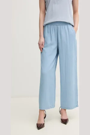 DKNY Kalhoty dámské, barva, široké, high waist, DJ4P3006