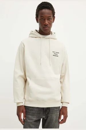 Drôle de Monsieur Bavlněná mikina Le Hoodie Slogan pánská, barva, s kapucí, s potiskem, PERM.HO162.CO127