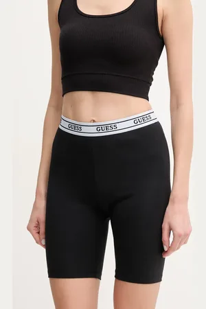 Guess Kraťasy ALINE dámské, barva, s potiskem, medium waist, V5GD18 KCSA2