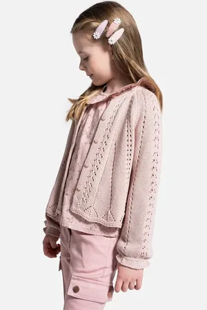 COCCODRILLO Dětský bavlněný kardigan barva, lehký, DREAM DIARIES GIRL KIDS