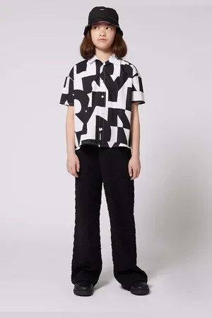 DKNY Dětské kalhoty barva, hladké, D62276