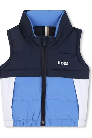 HUGO BOSS Dětská vesta tmavomodrá barva, J52121