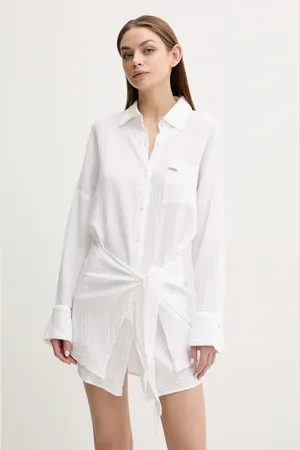 Melissa Odabash Bavlněné šaty barva, mini, oversize, Sara