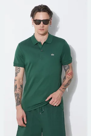 Lacoste Bavlněné polo tričko barva, DH2050
