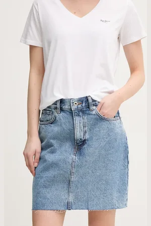 Pepe Jeans Džínová sukně MINI SKIRT HW barva, mini, PL901124NC9