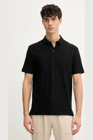 HUGO BOSS Bavlněné polo tričko tmavomodrá barva, 50537132