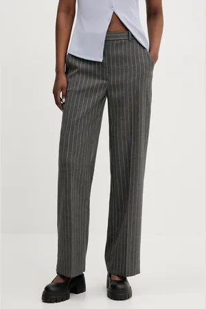 Abercrombie & Fitch Kalhoty dámské, barva, široké, high waist, KI156-5380