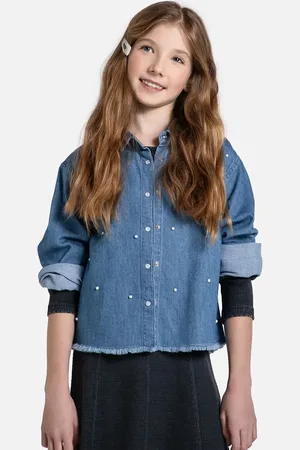 COCCODRILLO Dětská riflová košile barva, DREAM DIARIES GIRL JUNIOR