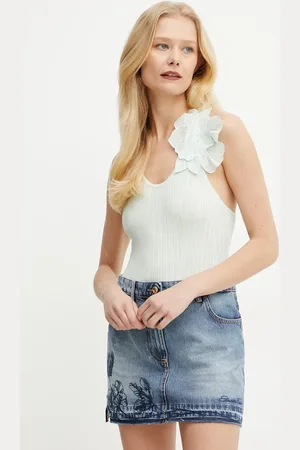 Elisabetta Franchi Top s příměsí hedvábí barva, TK29B51E2
