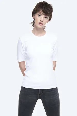 Norse projects Bavlněné tričko Helen High Twist Cotton barva, NW01.0062.001-0001