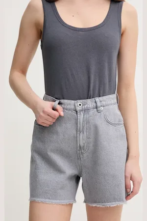 Pepe Jeans Džínové šortky A-LINE SHORT UHW RACHEL dámské, barva, hladké, high waist, PL801112UN7