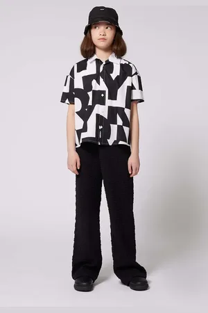 DKNY Dětské kalhoty barva, hladké, D62276