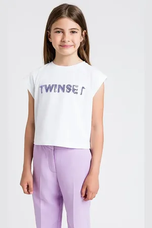 Twin-Set Dětské tričko barva, 251GJ2537