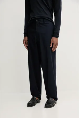 BARENA Kalhoty Camicia Mola pánské, tmavomodrá barva, ve střihu chinos, PAU5085.2736