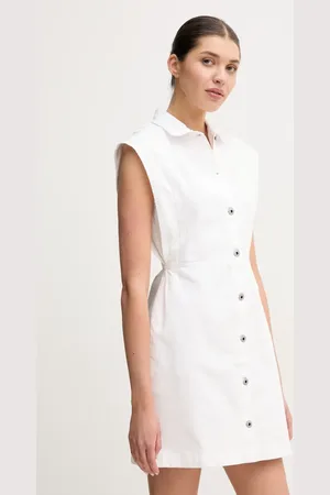 Pepe Jeans Džínové šaty CHEY WHT barva, mini, PL953721