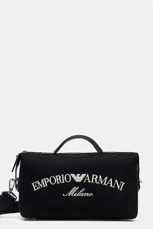 Emporio Armani Bavlněná taška tmavomodrá barva, EM001618 AF14671