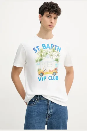 MC2 SAINT BARTH Bavlněné tričko barva, s potiskem, TSHM001