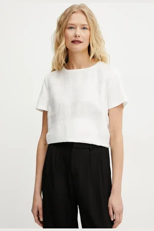 Max Mara Tričko s příměsí lnu barva, 2515941112600