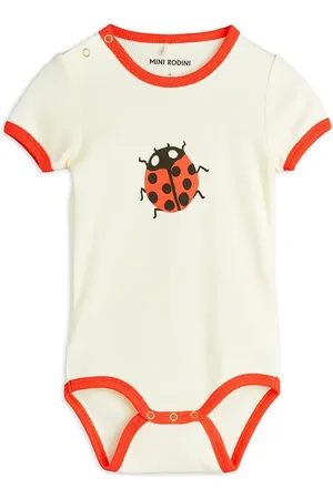Mini Rodini Bavlněné kojenecké body Ladybugs 2524011311