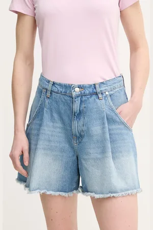 JOOP! Džínové šortky dámské, barva, hladké, high waist, 30046454