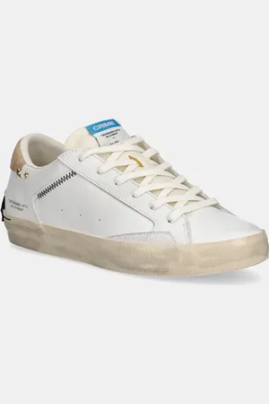 Crime london Kožené sneakers boty DISTRESSED barva, 20002PP7