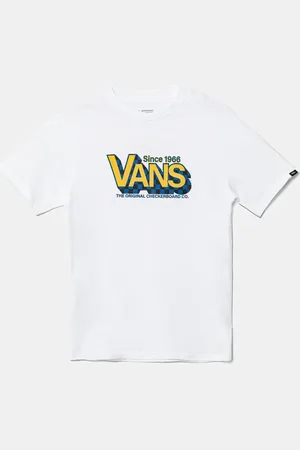 Vans Dětské bavlněné tričko Checker Drop barva, s potiskem, VN000MK6WHT1
