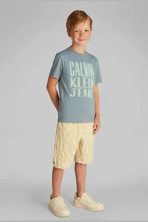 Calvin Klein Dětské bavlněné tričko barva, s potiskem, IB0IB02459