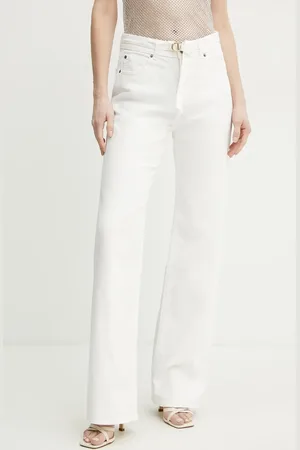 Twin-Set Bavlněné džíny dámské, high waist, 251TT2210