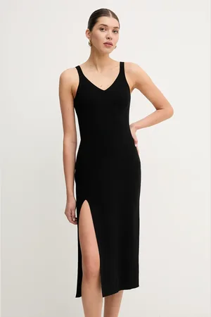 Lacoste Šaty barva, midi, EF9270