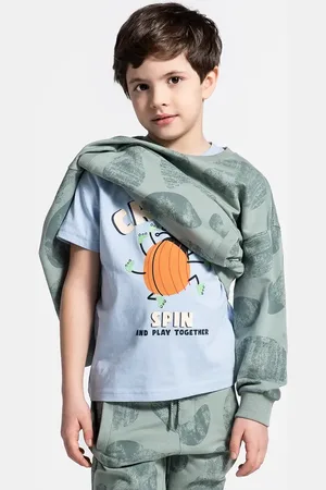 COCCODRILLO Dětské tričko barva, s potiskem, SAGE TIME BOY KIDS