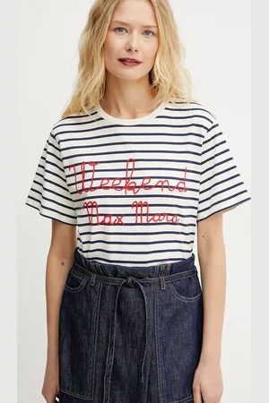 Max Mara Bavlněné tričko barva, 2515971042600