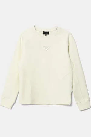 Emporio Armani Dětská mikina barva, hladká, EB000231 AF13455