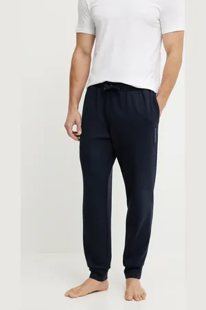 Emporio Armani Kalhoty tmavomodrá barva, EM000500 AF10790