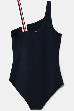 Tommy Hilfiger Jednodílné dětské plavky tmavomodrá barva, UG0UG00804