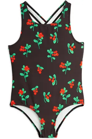 Mini Rodini Jednodílné dětské plavky Lingonberries barva, 2528010199