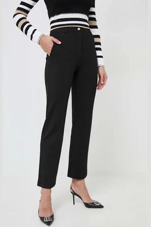 Guess Kalhoty ZOE dámské, barva, jednoduché, high waist, W4RB50 KBJP2