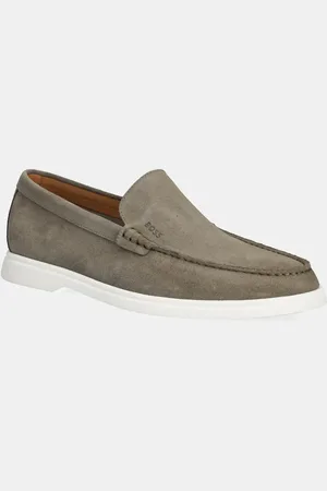 HUGO BOSS Semišové mokasíny Sienne pánské, barva, 50543083