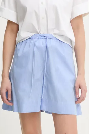 By Malene Birger Bavlněné šortky IFEION dámské, barva, vzorované, high waist, 103189