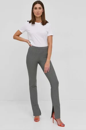 Patrizia Pepe Kalhoty dámské, barva, jednoduché, medium waist