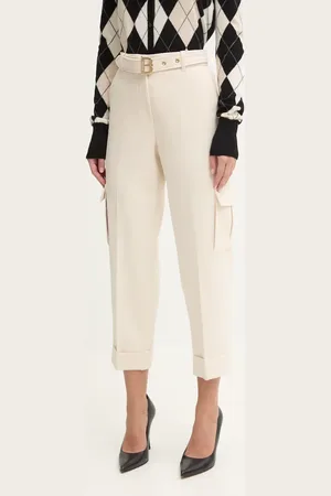 Blugirl Kalhoty dámské, barva, jednoduché, high waist, RF4074.T3190