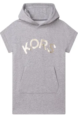 Michael Kors Dětské bavlněné šaty barva, mini, jednoduché